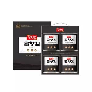 광천김 곱창김 캔김 30g x 4캔 선물세트 / 명절선물 김 선물