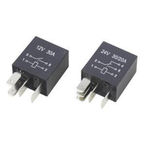 1개 4핀/5핀 30A 12V/24V 바이올렛 시리즈 자동차 릴레이