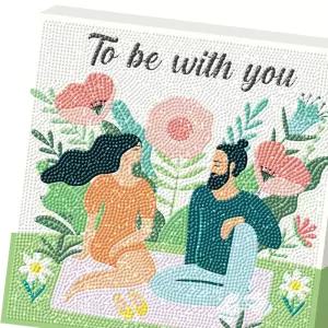 너와 함께 25x25 캔버스 보석십자수