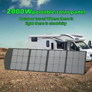 유연한 접이식 고효율 태양 전지 패널 여행 및 전화 및 보트 휴대용 12V 2000w 1500w 1000w 500w 태양 전지 패널 키트