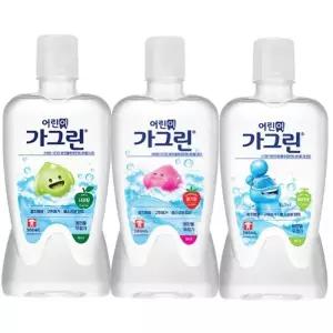 어린이가그린 아동가글 380mlx3개/사과/딸기/청포도맛