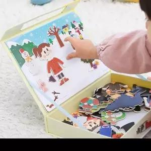 자석 사계절 꾸미기 봄 여름 가을 겨울 자석나라 나라 옷입히기 교구 어린이날 조카 장난감