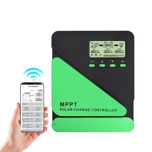 MPPT 와이파이 태양광 충전 컨트롤러 자동 30A 60A 태양광 패널 레귤레이터 LCD USB Lifepo4 납산 리튬 배터리용 12V 24V