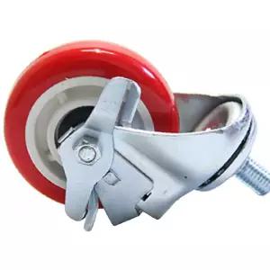 부속 바퀴 브레이크 대차바퀴 수레 핸드트럭 4호-BT-BK