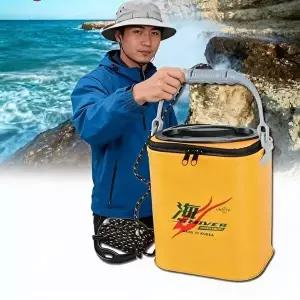 두레박 물고기통 2in1 채집통 낚시통 바다 강 민물 계곡 어항 급수 버킷-WFQ1QXO