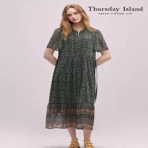 써스데이아일랜드 THURSDAYISLAND 플라워 패턴 쉬폰 원피스T244MOP255W 437141