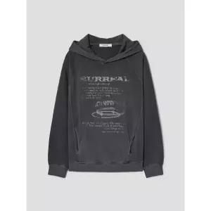 에잇세컨즈 가먼트 다잉 그래픽 후드티 애쉬 265141CY74 4747118