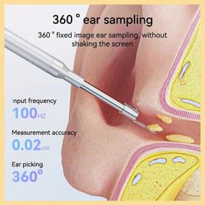 좋은 디지털 검 이경 3.9Mm 귀 검 이경 화면 스마트 시각적 귀 따기 스틱 30MP Type C 귀 카메라 청소용 4.3 인치