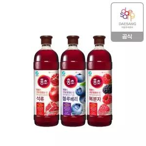 청정원 홍초 1.5L 3종(석류,블루베리,복분자) 2개 골라담기