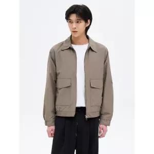 에잇세컨즈 카라 집업 블루종 카키 425239LYJH 4812584