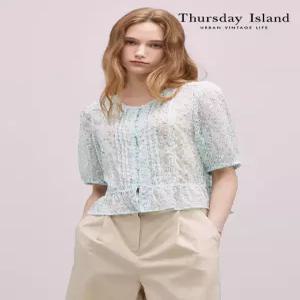써스데이아일랜드 THURSDAYISLAND 레이스 핀턱 블라우스T244MBL244W 438598
