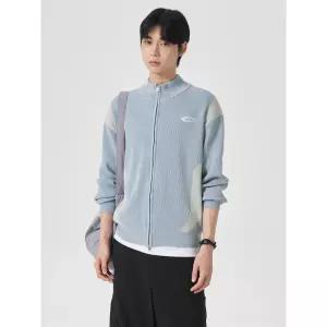 에잇세컨즈 블록 배색 투웨이 집업 카디건 스카이블루 21485AAY3Q 4351136