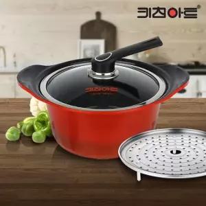 키친아트 세라믹냄비 양수 24 찌개 전골 코팅 주물