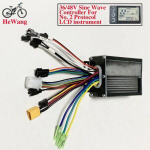S866 V889용 24V/36V/48V 사인파 브러시리스 모터 컨트롤러 350W 500W 20A No. 2 프로토콜 LCD 계측기 전자 자전거 스쿠터