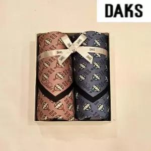 [하프클럽/닥스ACC]  DKS05 닥스 남녀2매 나염 손수건 세트