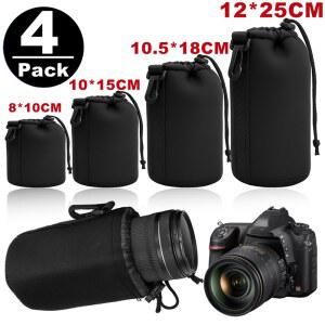 1-4Pcs 카메라 커버 네오프렌 가방 방수 소프트 카메라 파우치 대부분의 디지털 SLR 카메라 용 스크래치 충격 방지 가방