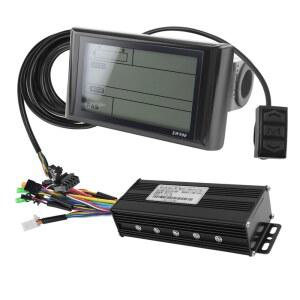 36V 48V 750W 1000W 3 모드 12 튜브 브러시리스 30A 컨트롤러 스로틀 브레이크 세트 LED SW900 디스플레이 전자 자전거 액세서리