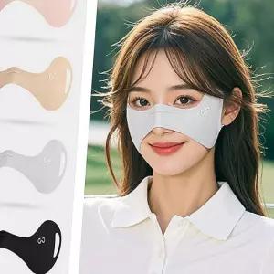 (올핀)여성 골프 하프 마스크 자외선차단 나비날개 디자인