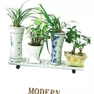 (다올)화분 진열대 모던 이동식 1단 정리대 인테리어 선반