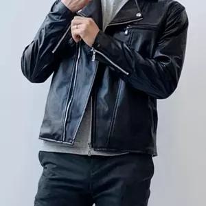 (올핀)트러커자켓 남성 라이더 가죽 자켓 캐주얼 아우터 RIDER02