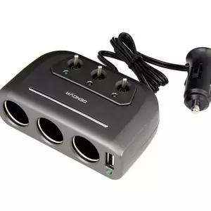 (다올)삼진 멀티소켓 USB 스위치 3구 시가잭 동시충전