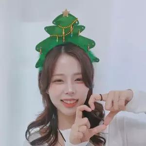 [하프클럽/셀럽하우스]크리스마스 아트 트리 머리띠
