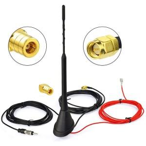 1452-1492 MHz 안테나 증폭기, 2 in 1 AMFM DAB 10 자동차 천장 세트, 12V 58 Cm GPS 수신기 케이블 어댑터