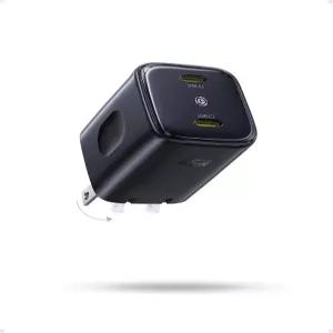 Baseus 45W USB C 충전기 17/16/15 시리즈 Galaxy S25 Ultra 및 기타 듀얼 포트 PPS 고속 충전 블록