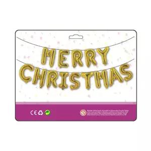 메리 크리스마스 골드 merry christmas 풍선 가랜드 은박 가렌더