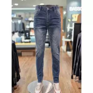 바쏘옴므 25년 블루중청 스판 슬림 데님팬츠