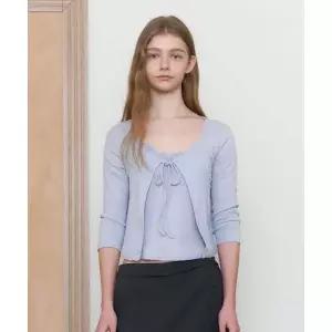 튜드먼트 LACE CARDIGAN SET_LIGHT BLUE
