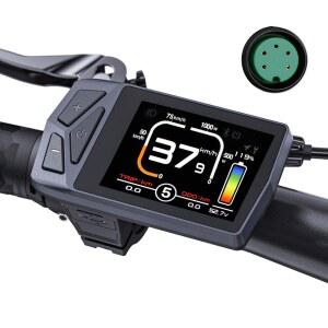 EKD01 블루투스 네비게이션 디스플레이 8개 언어 LCD Ebike 컴퓨터 BAFANG 전기 자전거 모터 키트 지능형 컨트롤러