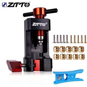 ZTTO 자전거 유압 디스크 브레이크 오일 바늘 도구 드라이버 호스 커터 케이블 펜치 올리브 커넥터 삽입 BH59 BH90 설치 프레스