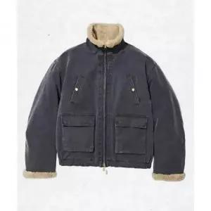 매장정품 파르티멘토 PARTIMENTO VTG 워시드 플리스 무톤 자켓 블루쉬 차콜 DP-2437 BC 1517518