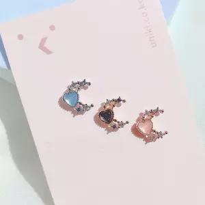 (낱개판매) 꿈결의 하트 이너컨츠 아웃컨츠 달 피어싱