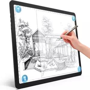 Heanolier A4 LED 카피보드 라이트 트레이싱 박스 측면에 물리 버튼이 있는 초고휘도 자석 패드 타투