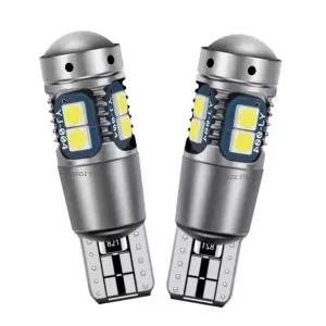 2피스 t10 w5w 최고 밝은 3030 led 차 실내 독서 돔 빛 감적 램프 168 194 led 자동 쐐기 주차 전구