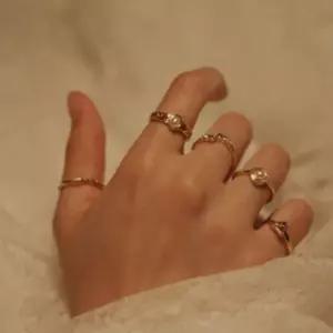 오너클랜 TBZ GGD 5pcs) 엔틱 진주 무드 반지세트 구슬반지 데일리반지 비즈반지 크리스탈반지