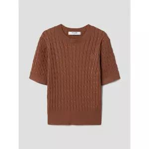 에잇세컨즈 케이블 하프 슬리브 풀오버 브릭 324951LY5C 4443467
