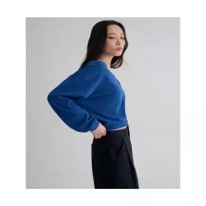 에잇세컨즈 컬러 포인트 브이넥 카디건 블루 35625ASMEP 6014027