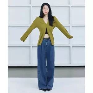 더엣지 THEATG 26SS 원턱 와이드 데님 118395