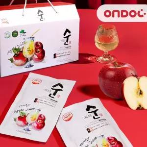 [NS홈쇼핑][온도씨] 하루한포 통째로 영주 사과즙 2box (100mlx60포)[36118357]