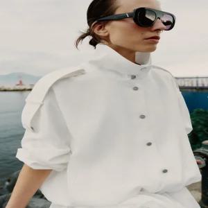 자라 ZARA 하이넥 봄버 자켓 재킷 - 스크래치 화이트 7789/739/251 27Y181 23U751