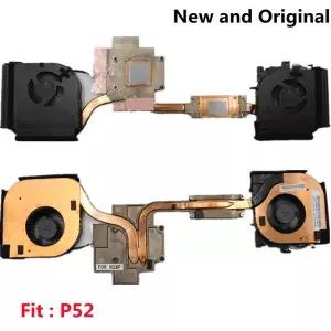 CPU DIS GPU N18P 냉각 팬 방열판 라디에이터 쿨러 레노버 씽크패드 P52 노트북용 01HY785 01HY786