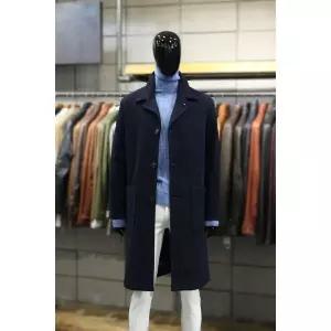 [하프클럽/빠니깔레]이태리직수입 소프트울블랜드 네이비롱코트 f-acoat53na