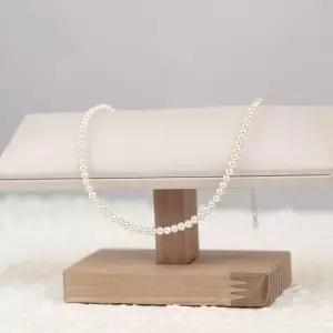 시후주얼리 천연양식진주 2mm 3mm 4mm 6mm 8mm 고급진주목걸이 NS053N