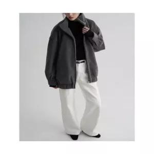 에잇세컨즈 울블렌드 하이넥 오버핏 점퍼 애쉬 356139CM14 5920289