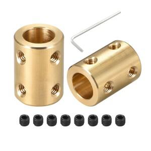 Peijian 3mm To12mm 황동 모터 샤프트 커플링 커플러 전송 커넥터 슬리브 어댑터 Rc 보트 자동차 비행기 3d