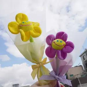 필레오 한송이 스마일 꽃인형 다발 6color (플라워 유치원 재롱잔치 어린이집)다발선물 미니다발 생일다발