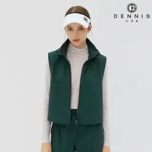 데니스골프 [DENNIS] 26SS신상 여성 스윙 풀집업 크롭베스트 그린_HD5SLVT292